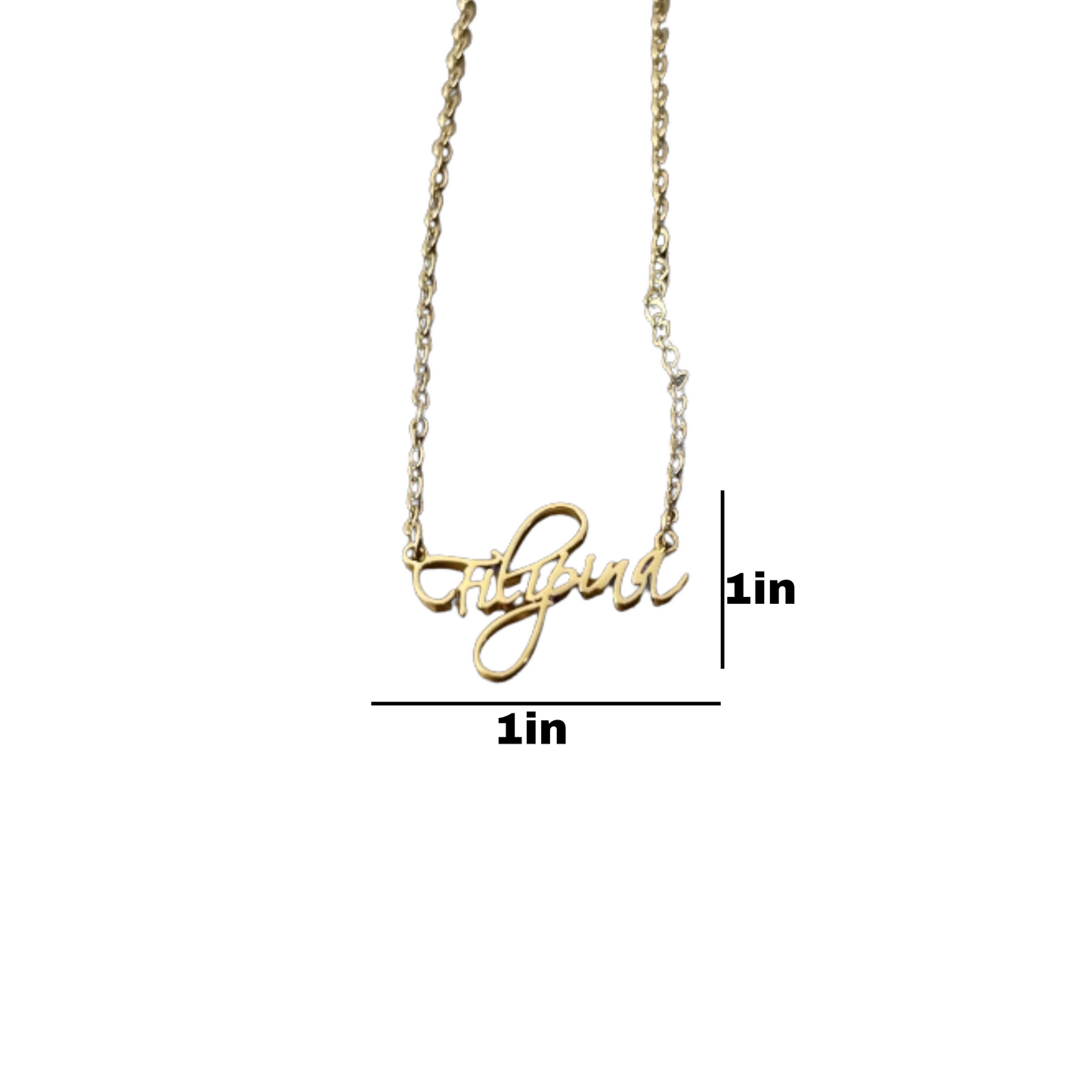 Filipina 18k Gold Stainless Steel Pendant Necklace