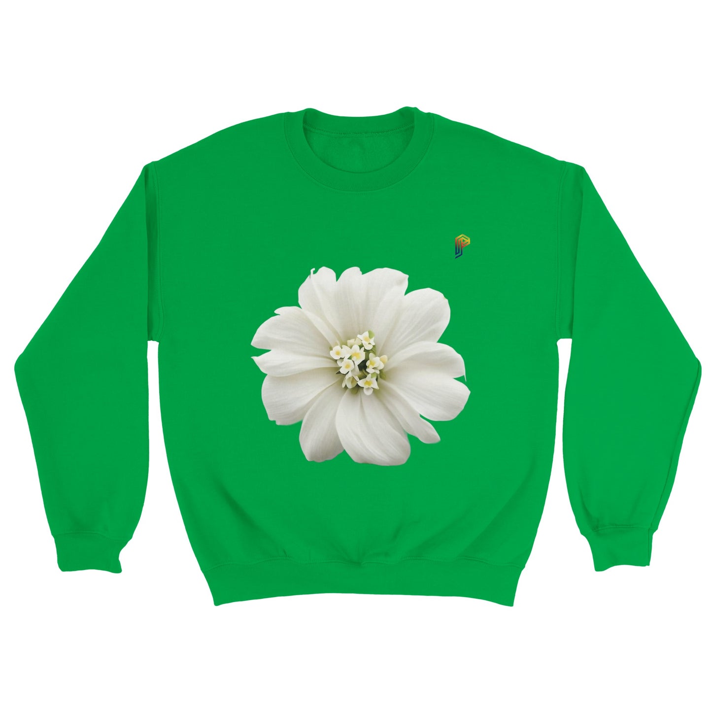 Philippine Sampaguita on Men's Crewneck Sweatshirt