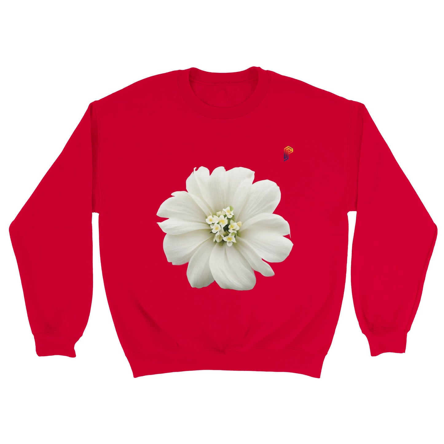 Philippine Sampaguita on Men's Crewneck Sweatshirt
