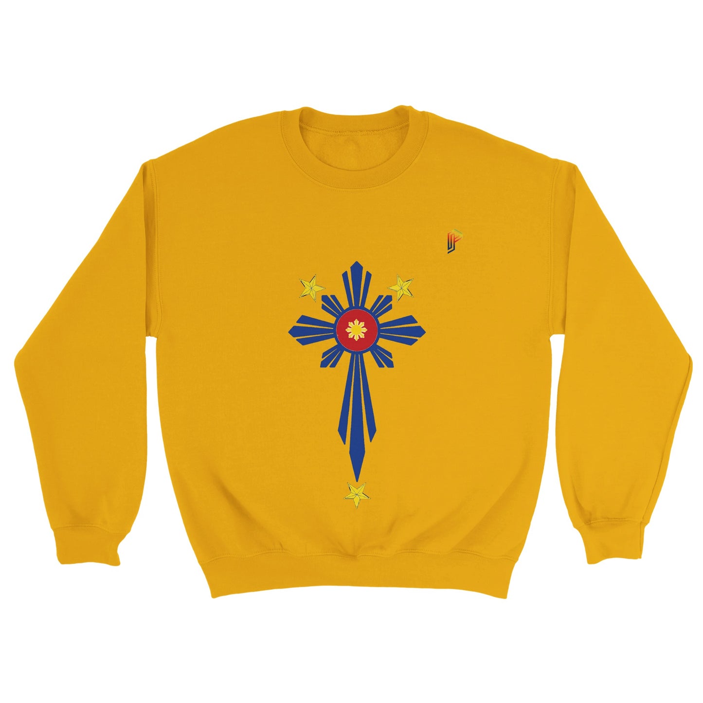 Philippine Cross on Men's Crewneck Sweatshirt