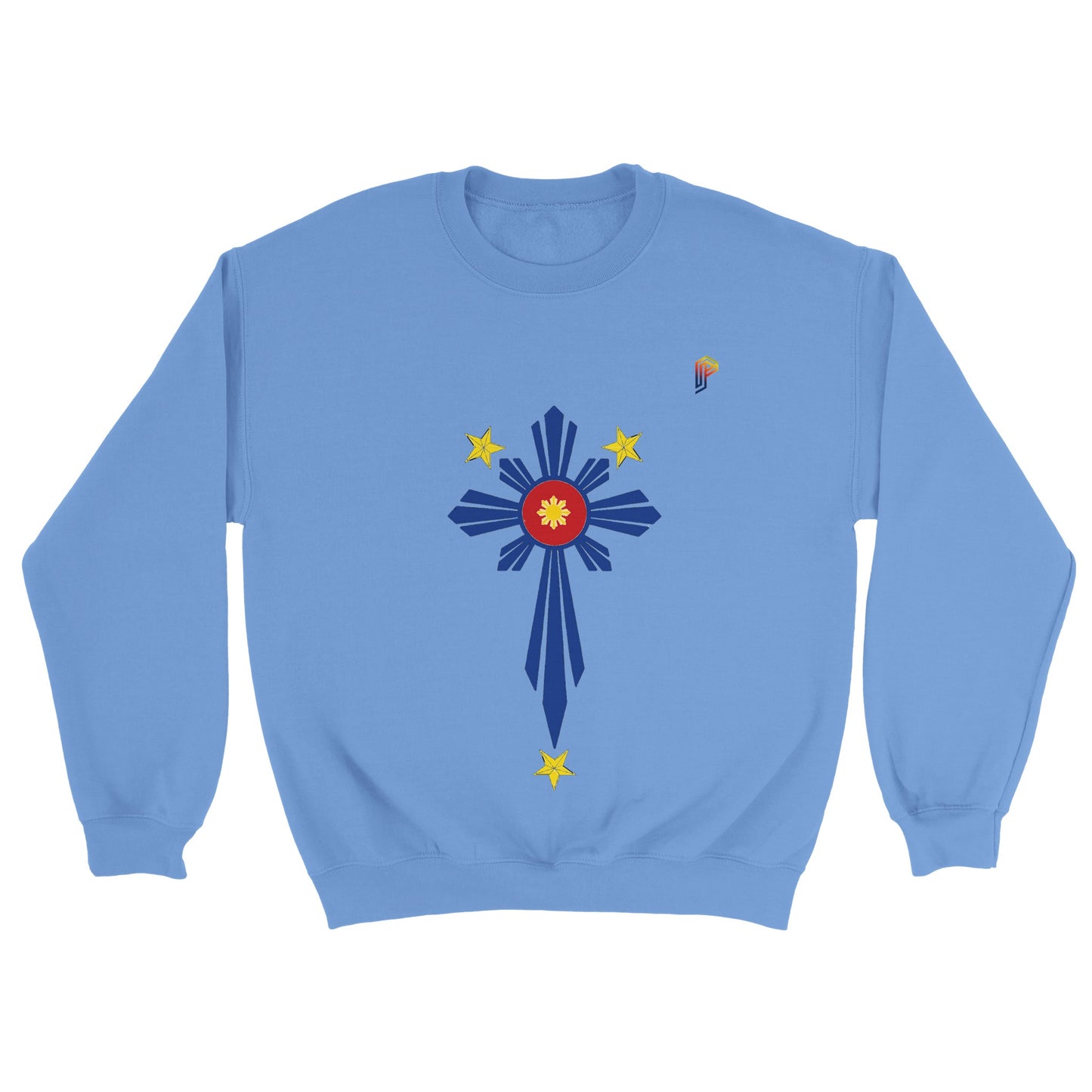 Philippine Cross on Men's Crewneck Sweatshirt