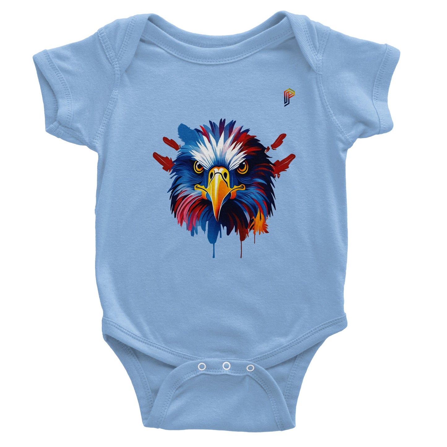 Philippine Agila Colorful on Baby Short Sleeve Bodysuit