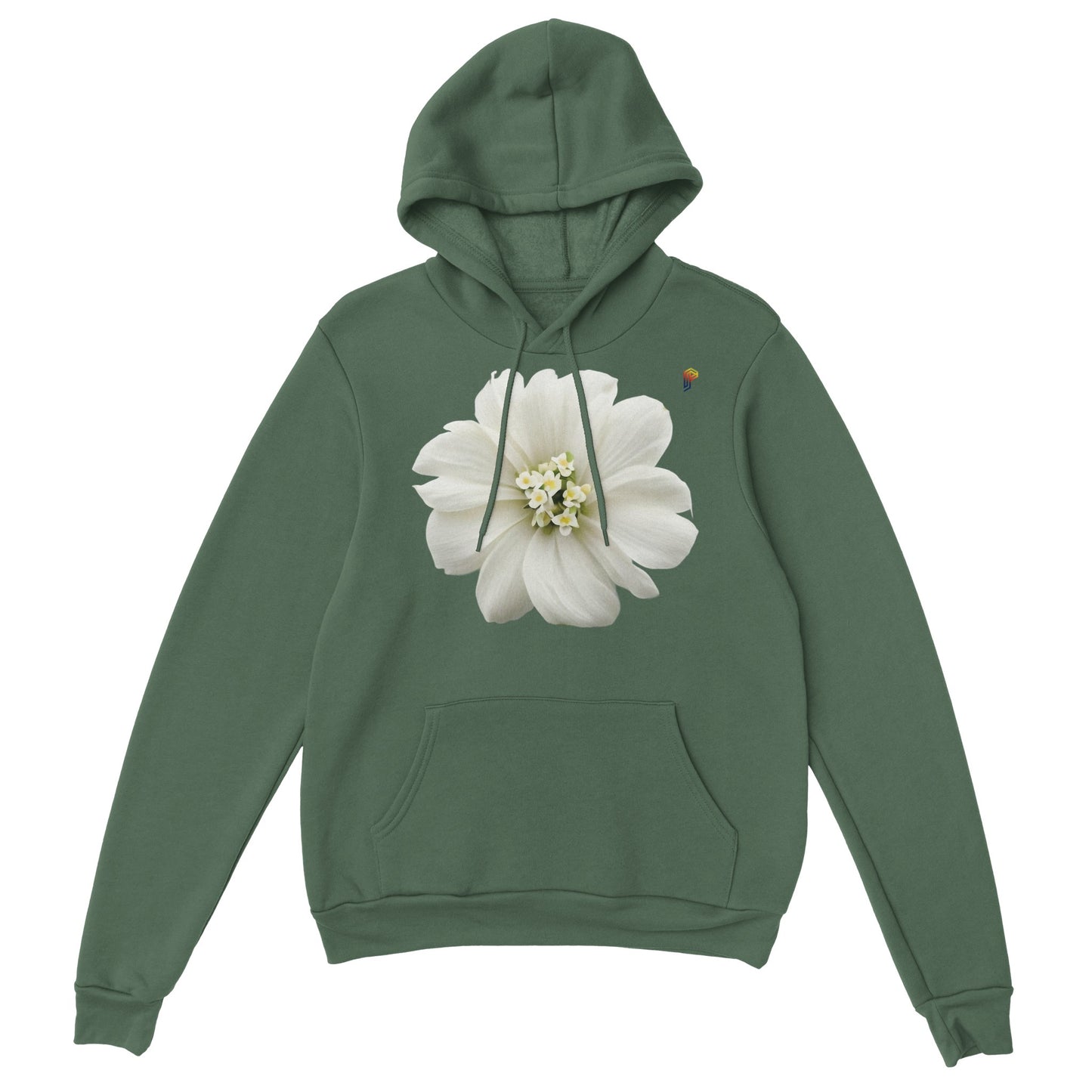 Philippine Sampaguita on Men's Pullover Hoodie