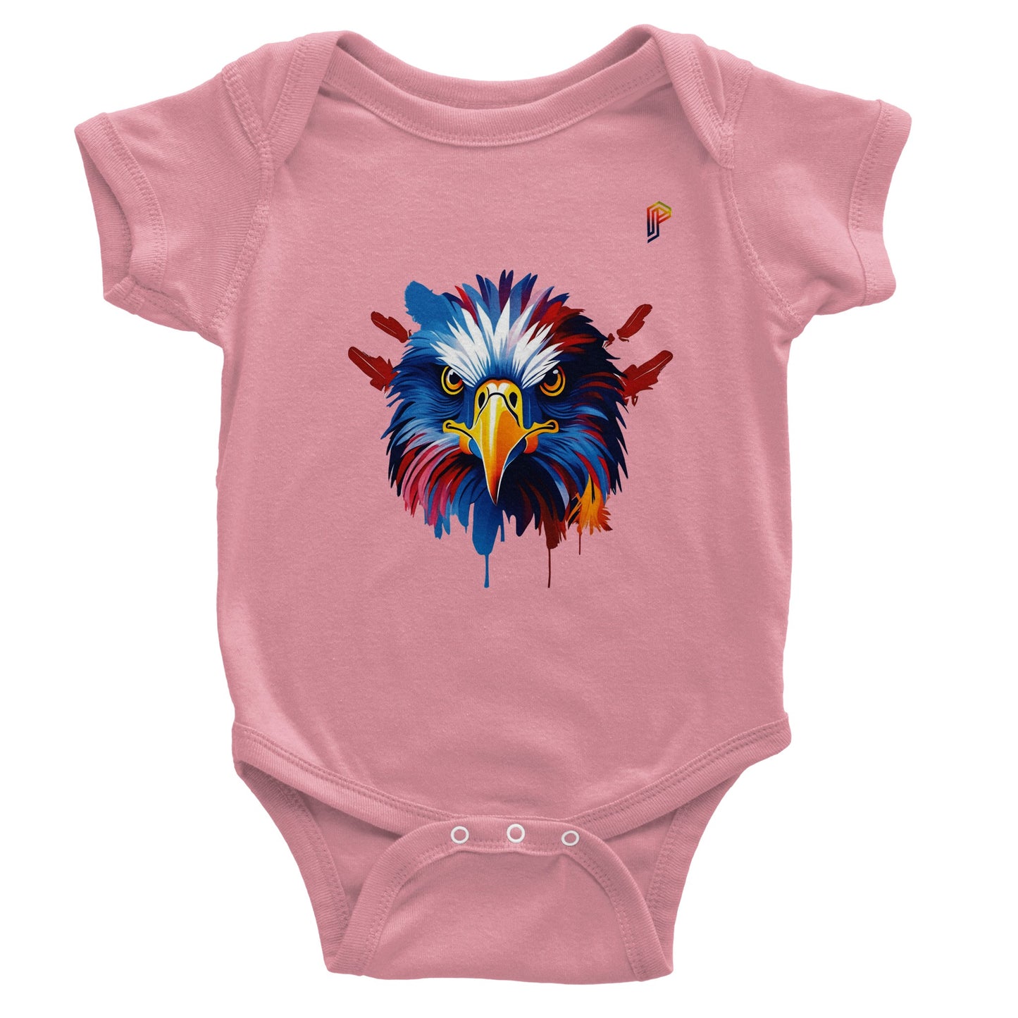 Philippine Agila Colorful on Baby Short Sleeve Bodysuit