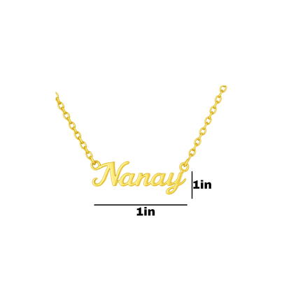 Nanay 18k Gold  Stainless Steel Pendant Necklace