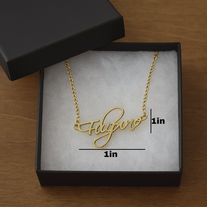 Filipino 18k Gold  Stainless Steel Pendant Necklace