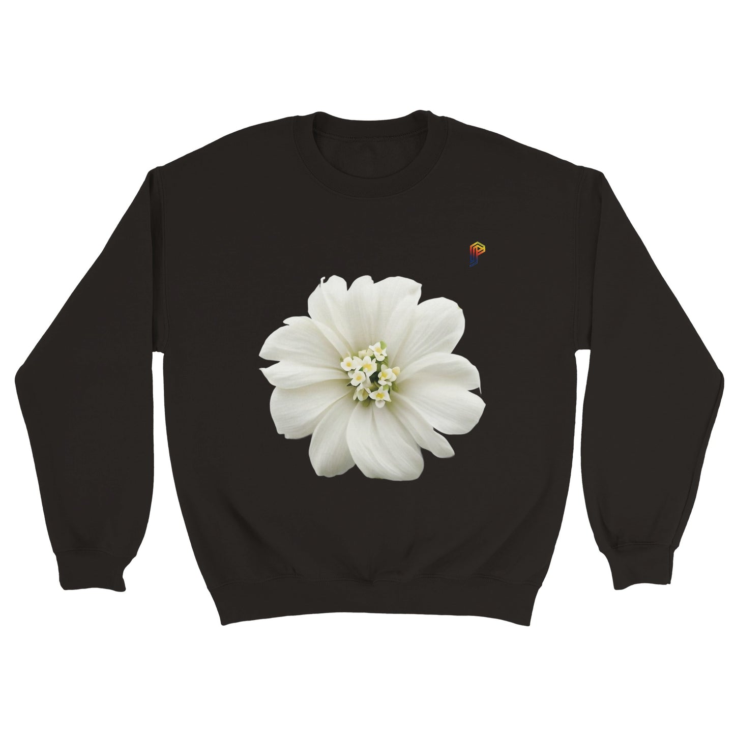Philippine Sampaguita on Men's Crewneck Sweatshirt