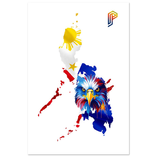 Philippine Islands with Agila on Aluminum Print
