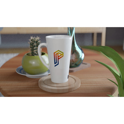 PUTANGINA. on a White Latte 17oz Ceramic Mug
