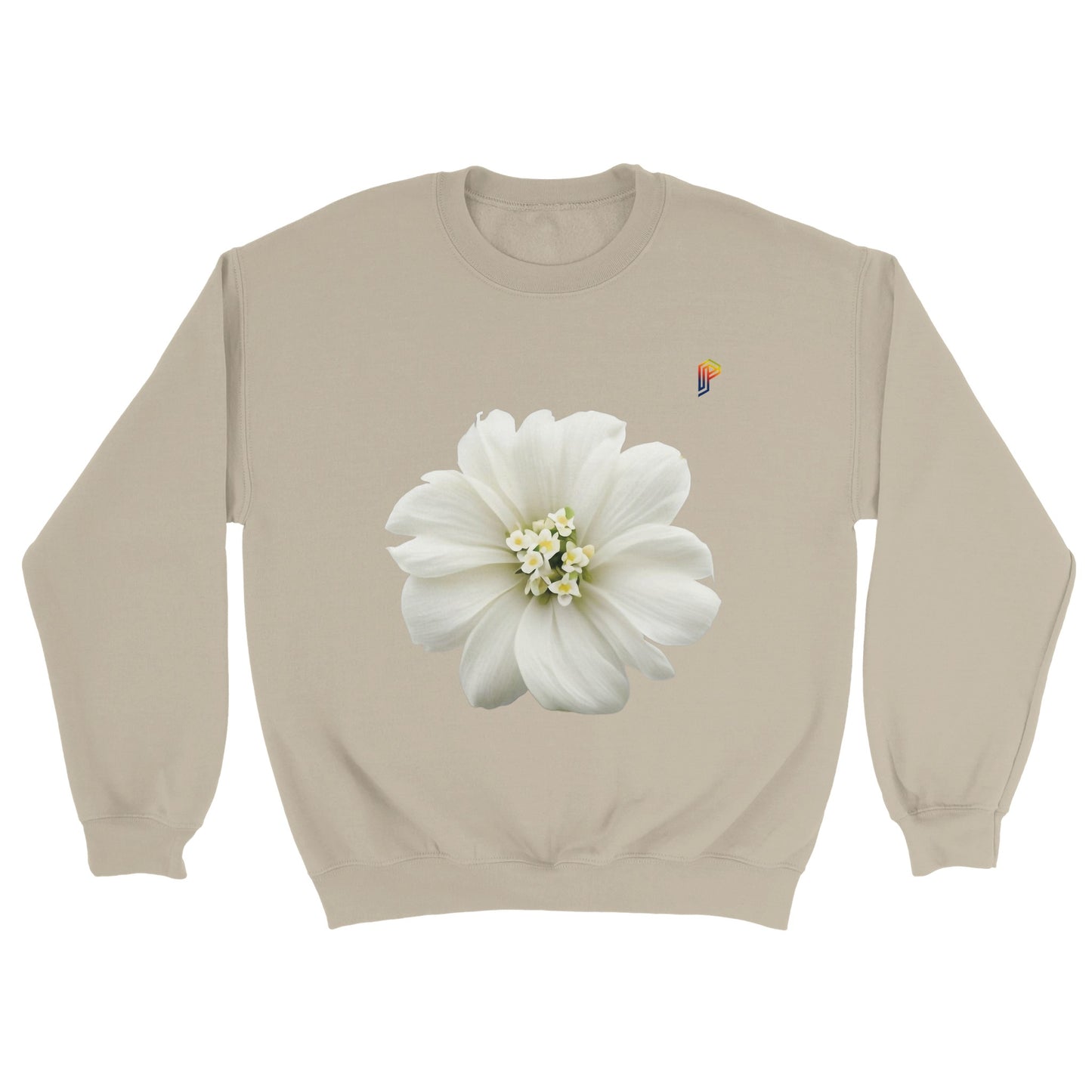 Philippine Sampaguita on Men's Crewneck Sweatshirt