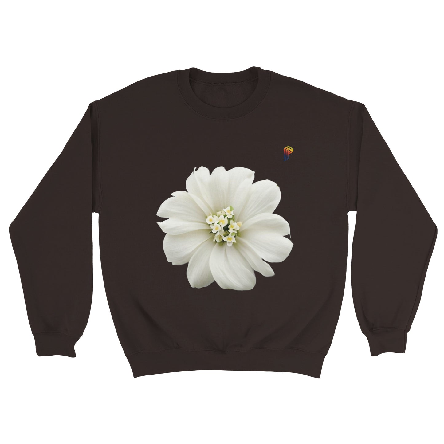 Philippine Sampaguita on Men's Crewneck Sweatshirt