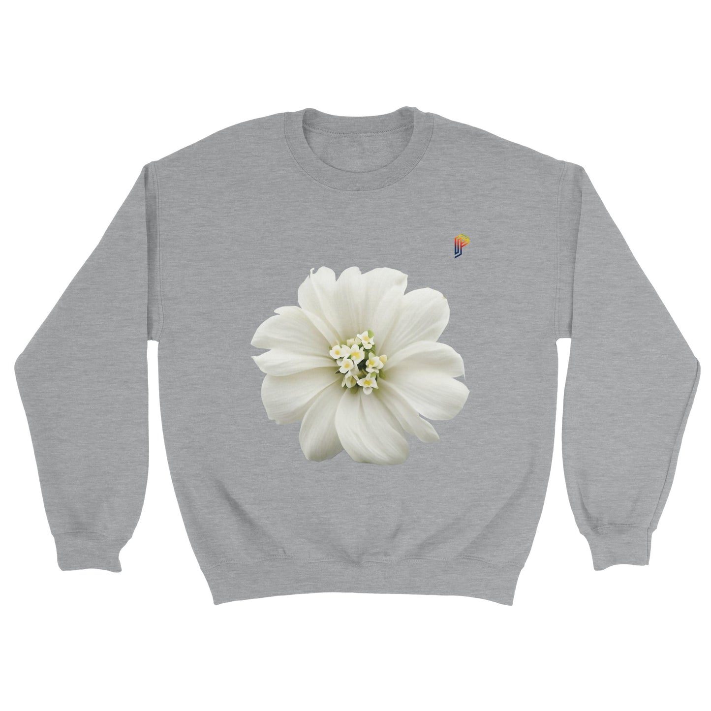 Philippine Sampaguita on Men's Crewneck Sweatshirt