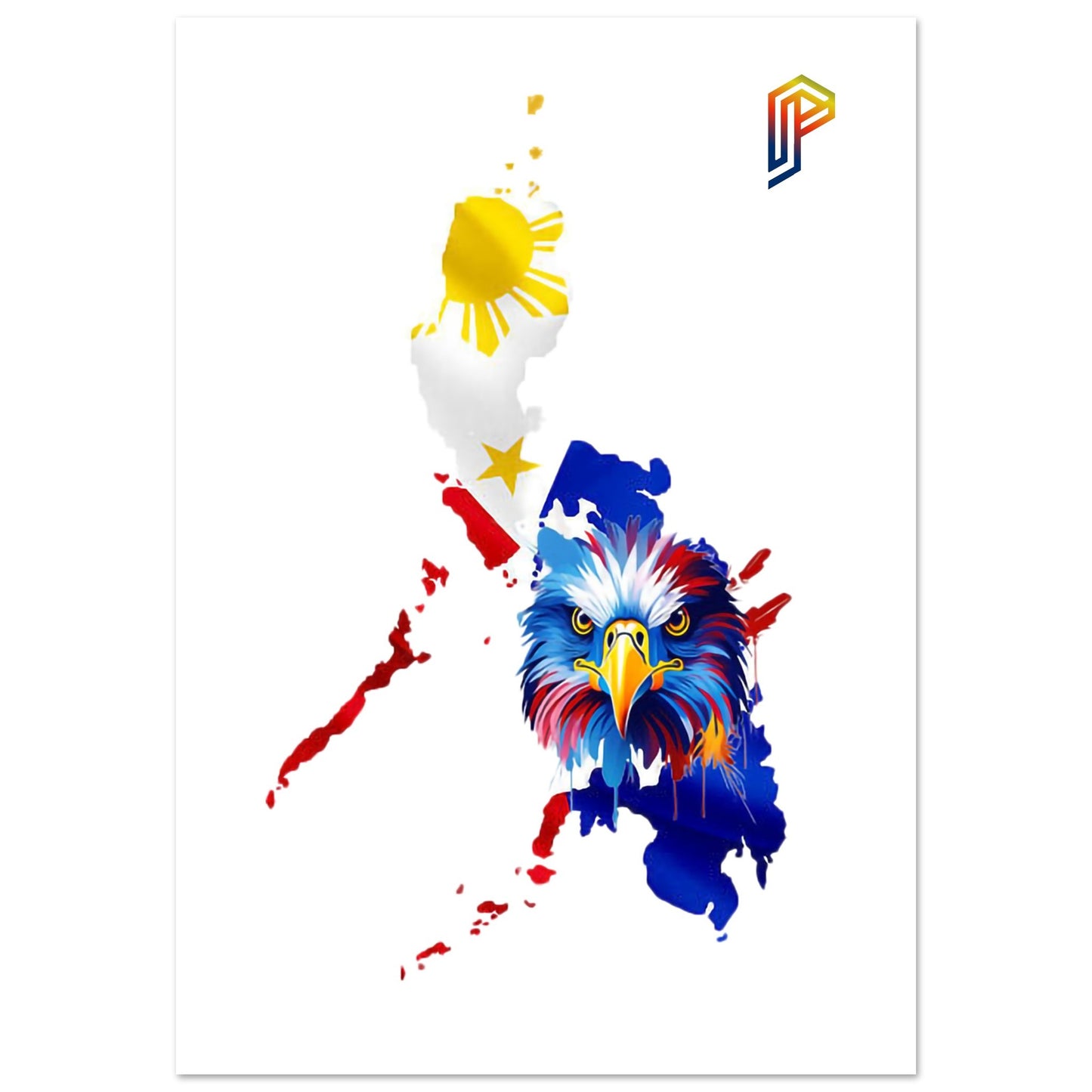Philippine Islands with Agila on Aluminum Print