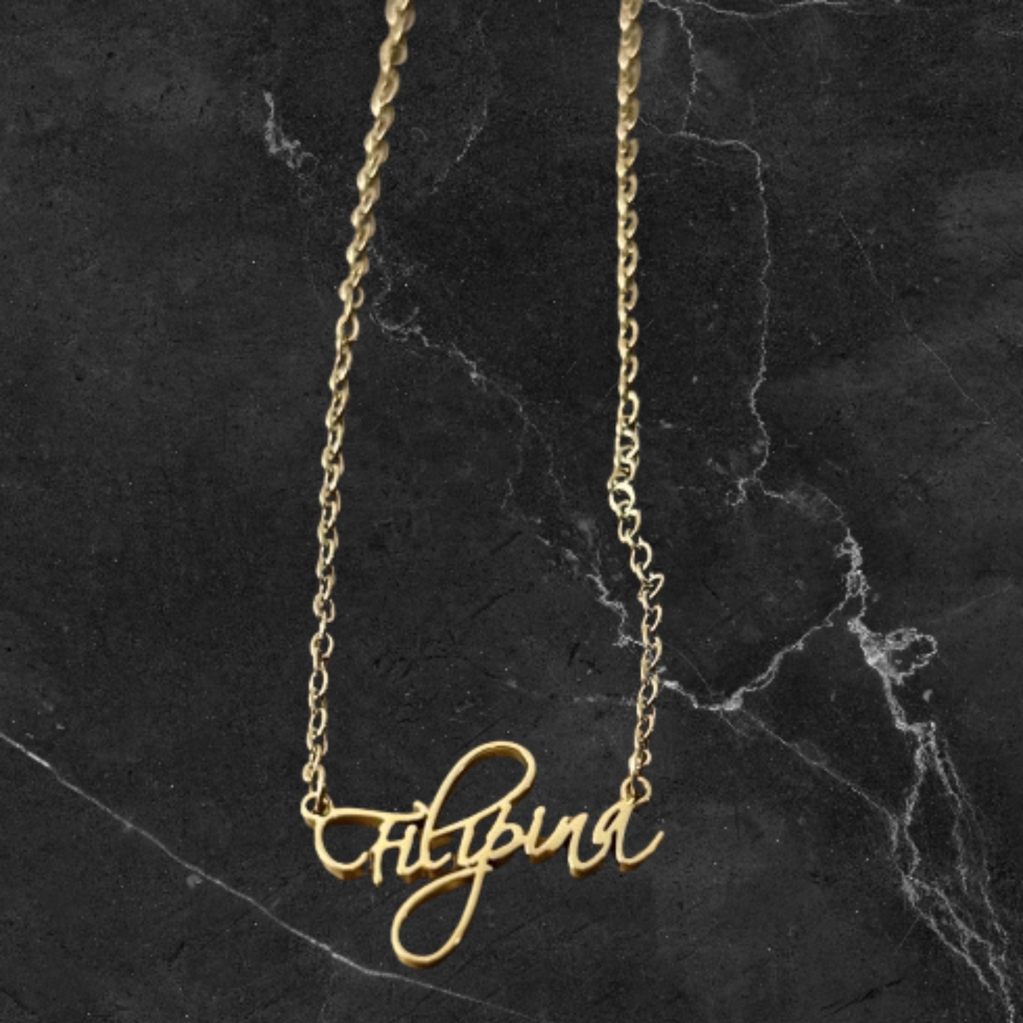 Filipina 18k Gold  Stainless Steel Pendant Necklace