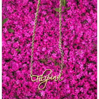 Filipina 18k Gold  Stainless Steel Pendant Necklace