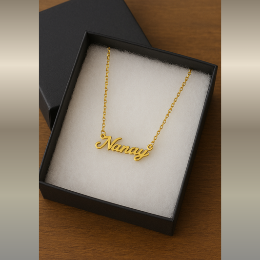 Nanay 18k Gold  Stainless Steel Pendant Necklace