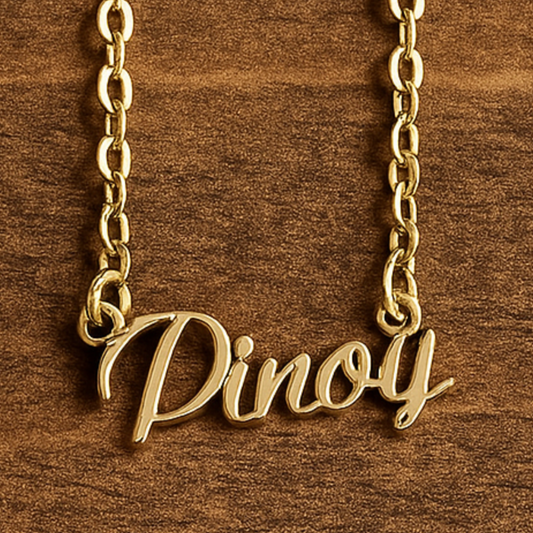 PINOY 18k Gold  Stainless Steel Pendant Necklace