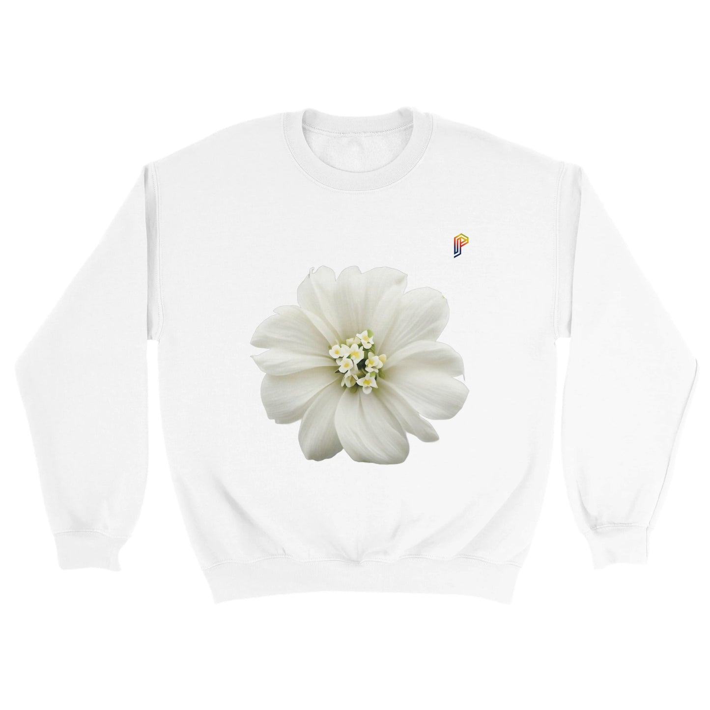 Philippine Sampaguita on Men's Crewneck Sweatshirt