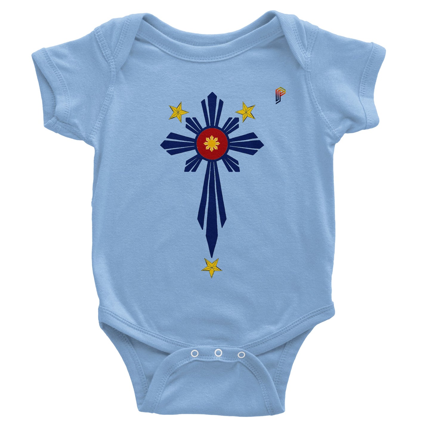 Philippine Cross on Baby Short Sleeve Bodysuit