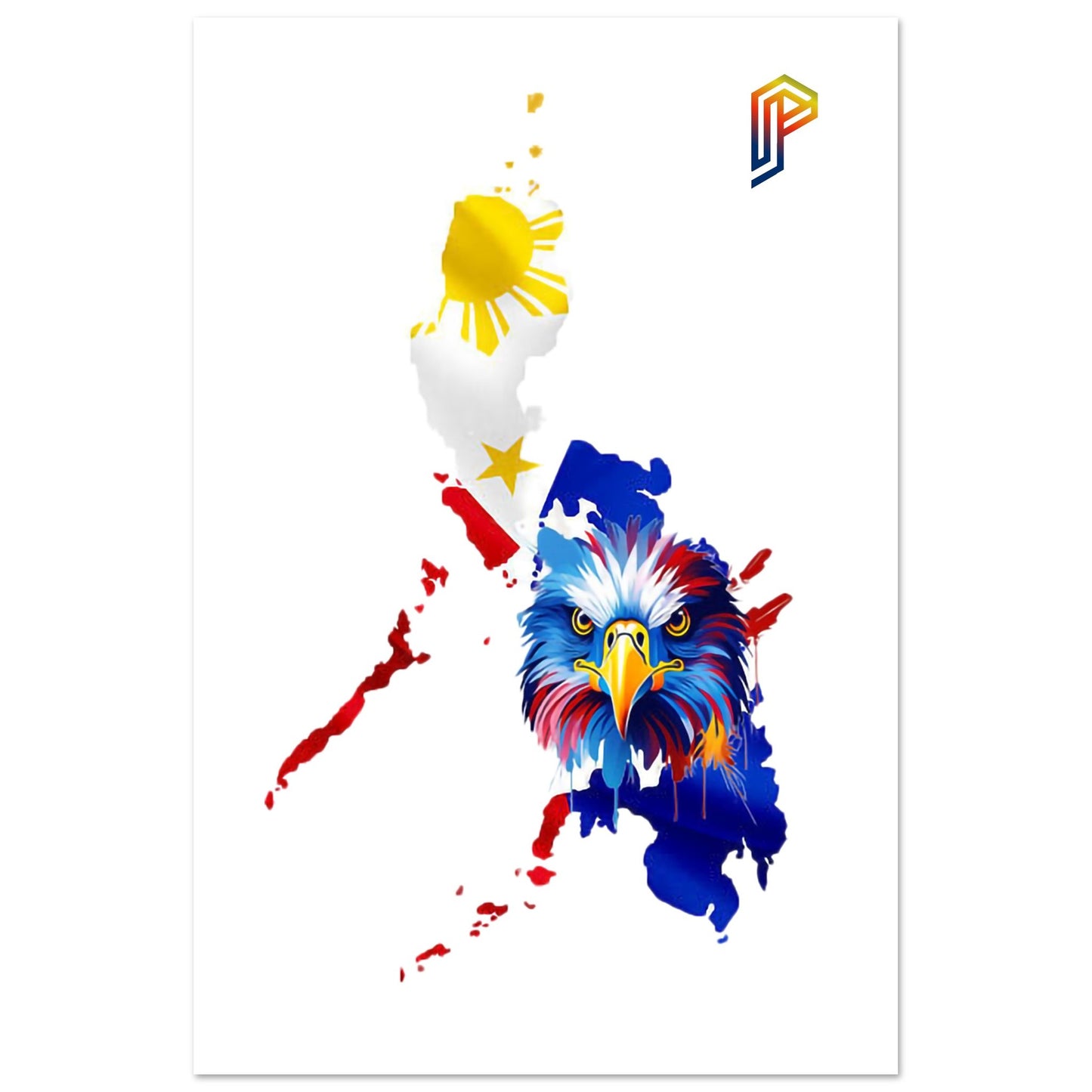 Philippine Islands with Agila on Aluminum Print