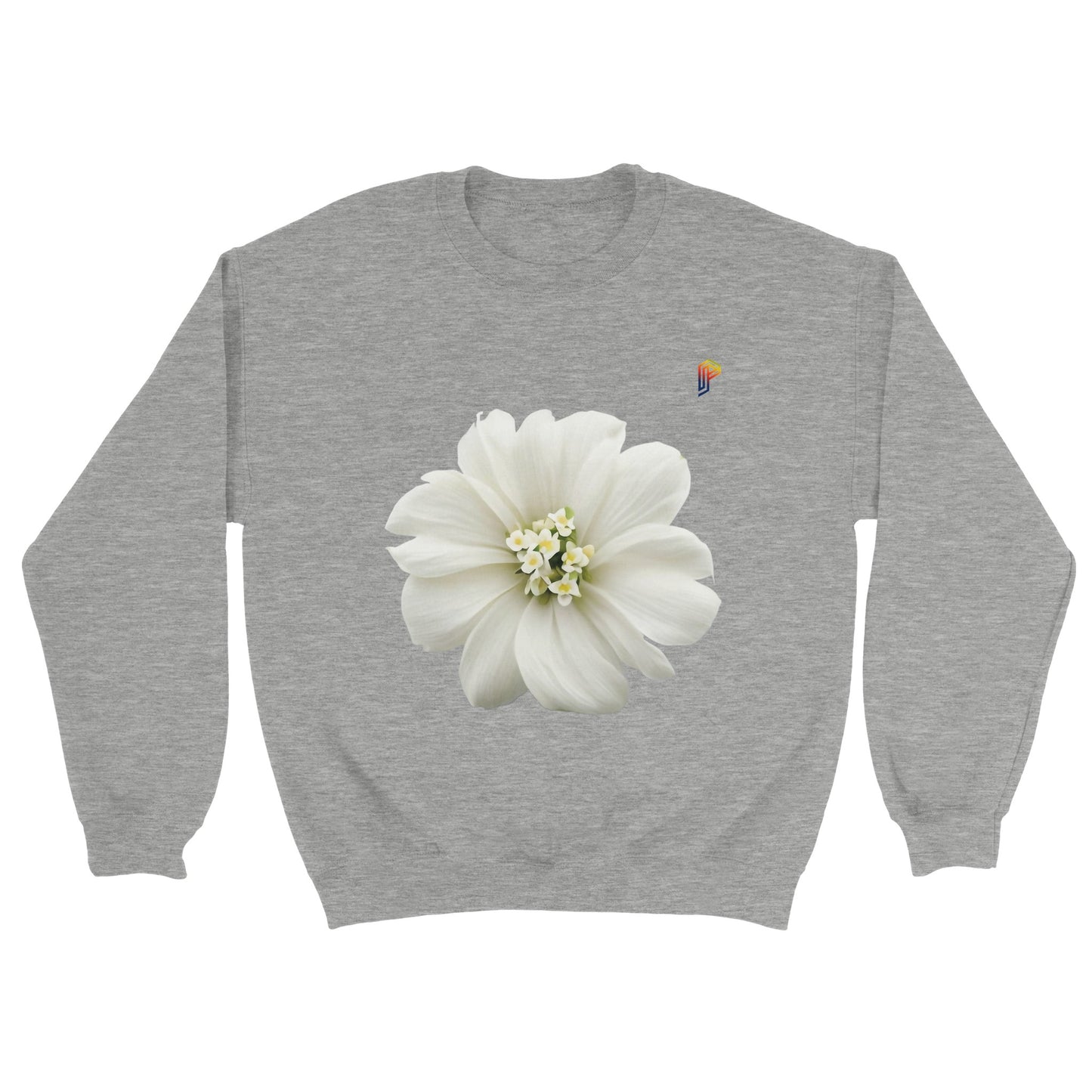 Philippine Sampaguita on Men's Crewneck Sweatshirt