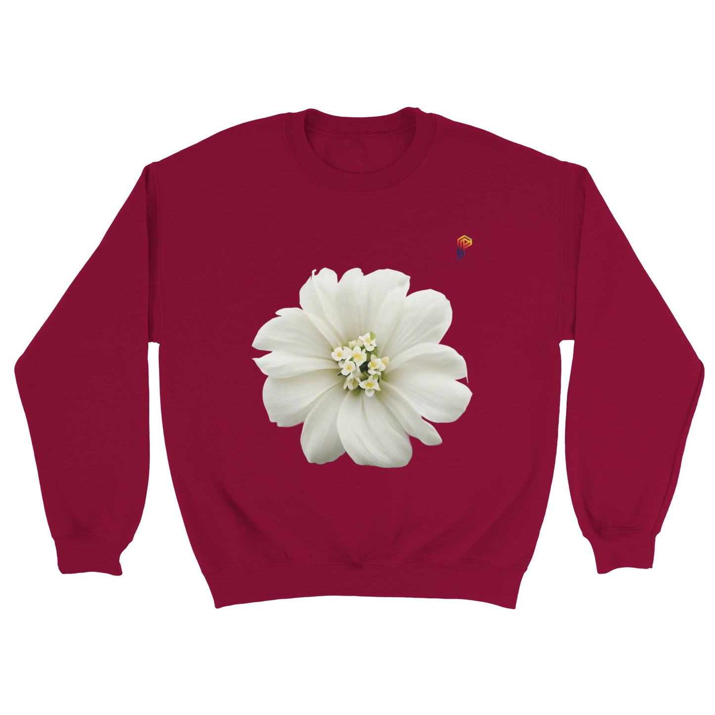 Philippine Sampaguita on Men's Crewneck Sweatshirt