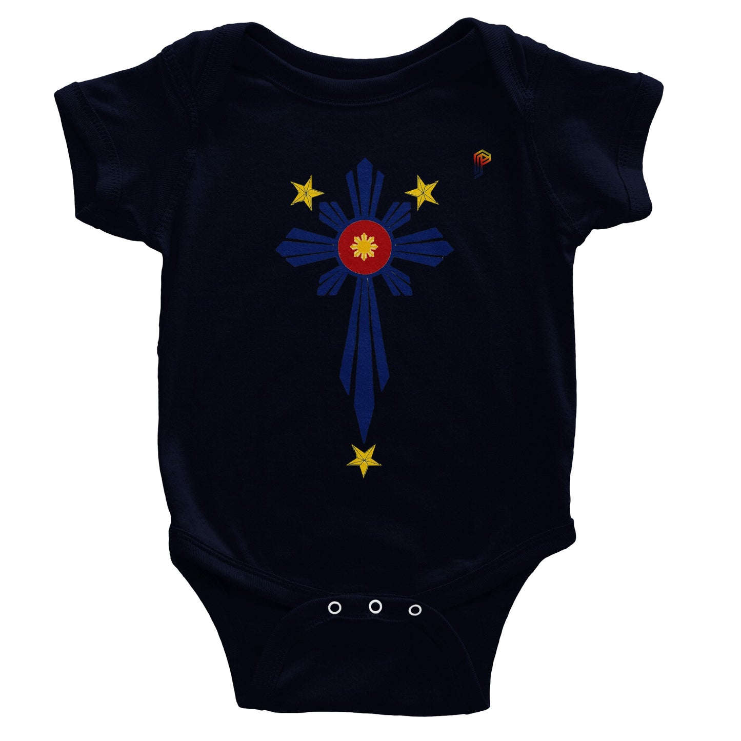 Philippine Cross on Baby Short Sleeve Bodysuit