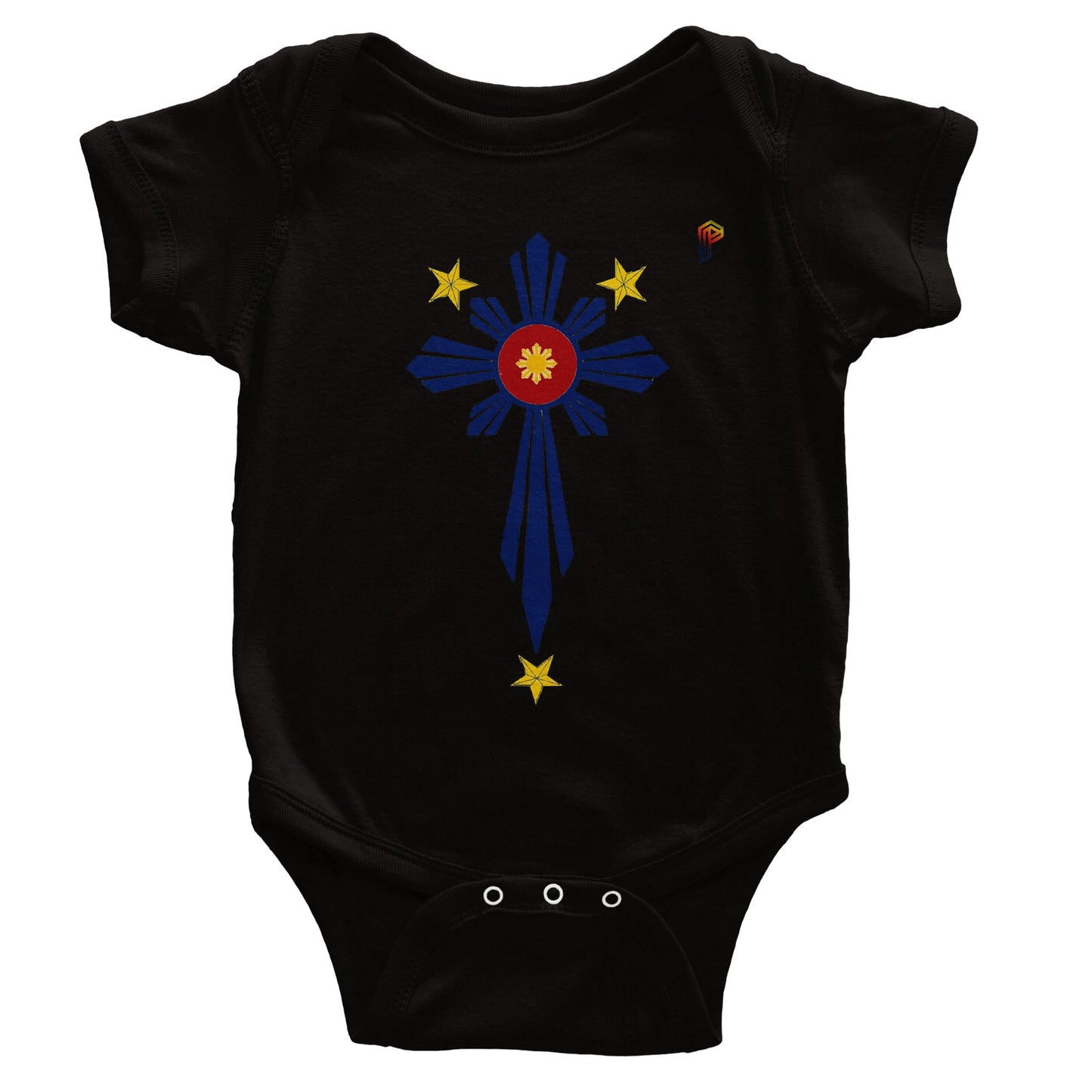 Philippine Cross on Baby Short Sleeve Bodysuit