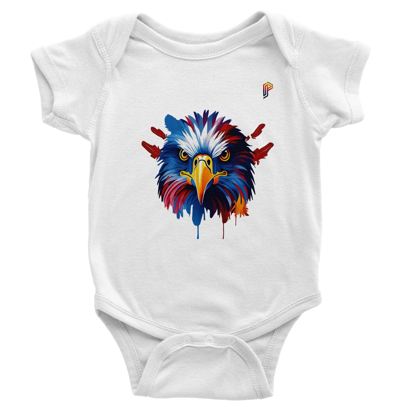Philippine Agila Colorful on Baby Short Sleeve Bodysuit