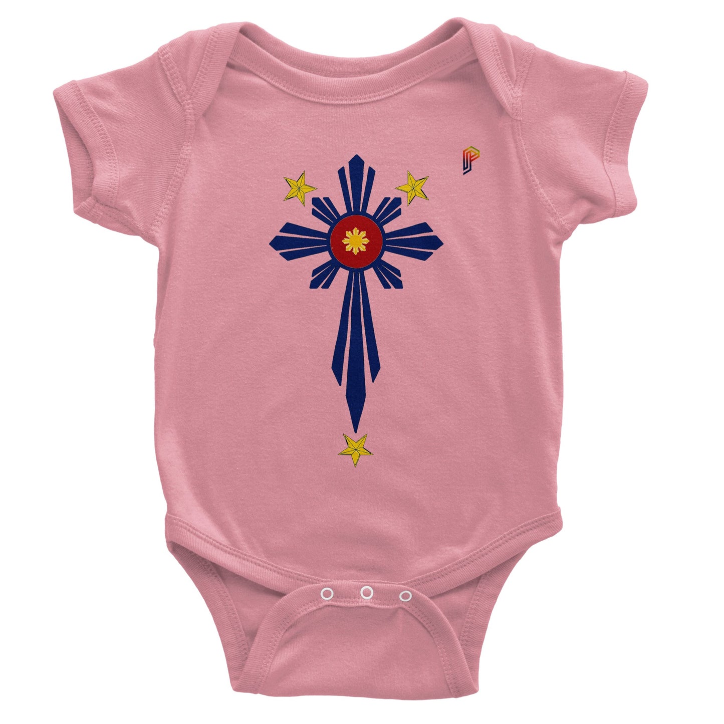 Philippine Cross on Baby Short Sleeve Bodysuit